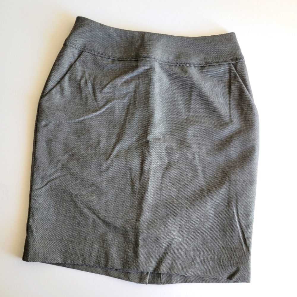 Gray Pencil Skirt